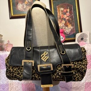 Vintage Rocawear cheetah print bag